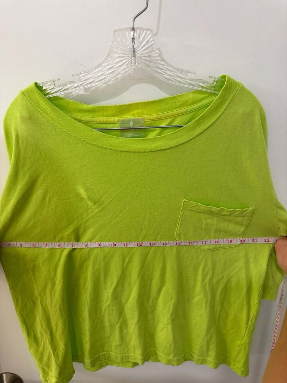 FP Movement by Free People Neon Green No Sweat Pocket Tee - Picture 6 of 7